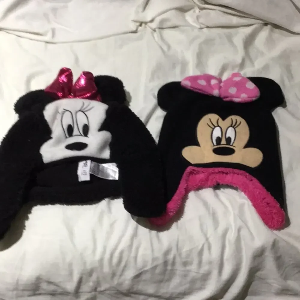 Disney Minnie Mouse hats small toddler euc
